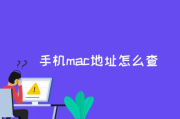 手机mac地址怎么查？